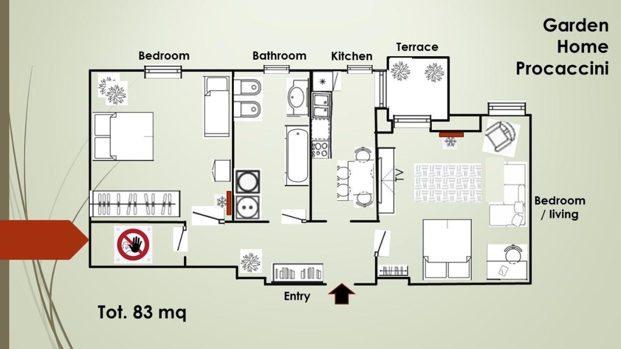 Garden Home Procaccini Milão Exterior foto